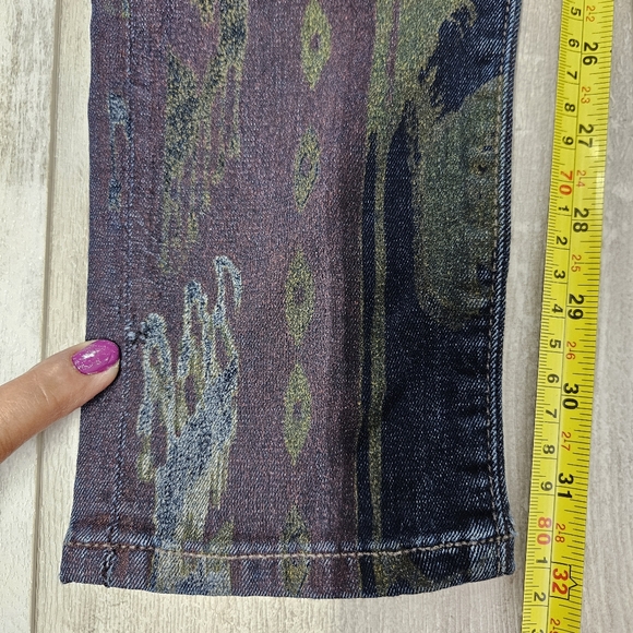 Citizens of Humanity Avedon Beowulf Aztec Print Low Rise Skinny Jeans 30 - Picture 6 of 16